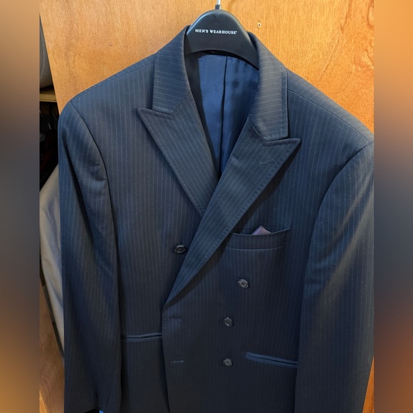 Michael Kors Navy Pinstripe Blazer